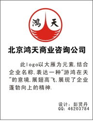 北京鸿天商业咨询公司logo设计